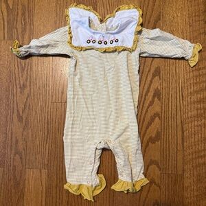 Jumping Jolly Yellow Striped Baby Romper Babies Size 18M